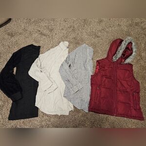 All Ladies Medium long sleeve tops: aerie, Eileen Fisher, Magie Fit, Maurices!